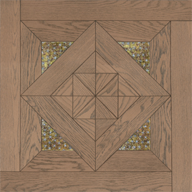方形拼花,玫瑰金色橡木澳式方拼（4片玻璃）,进口地板
