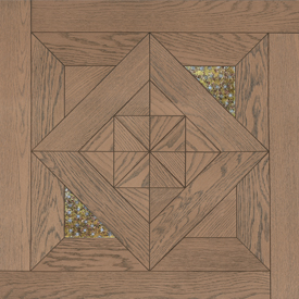 方形拼花,玫瑰金色橡木澳式方拼（2片玻璃）,进口地板
